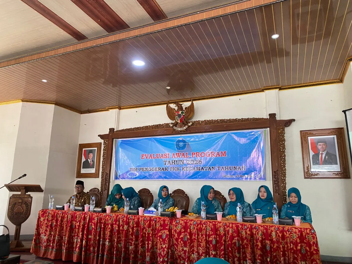 TP PKK Desa Tegalsambi Mengikuti Evaluasi Awal Program PKK di Kecamatan Tahunan