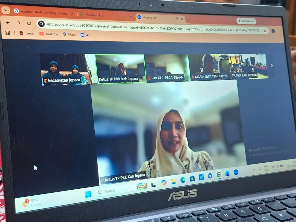 Zoom Meeting Evaluasi SMART KARTINI, Komitmen Bersama Mewujudkan PKK yang Semakin Berdampak