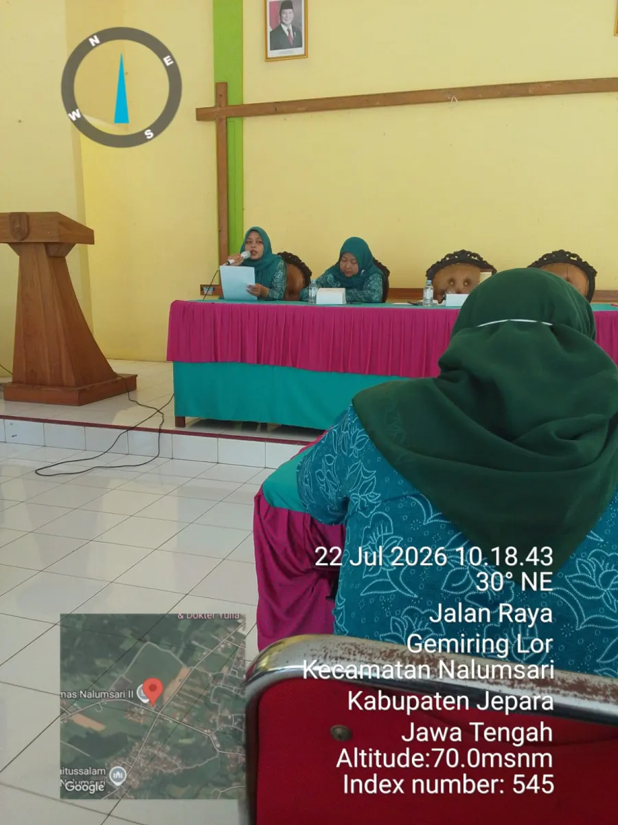 Rapat koordinasi TP.PKK Kec. Nalumsari dan TP PKK Desa se kecamatan Nalumsari 