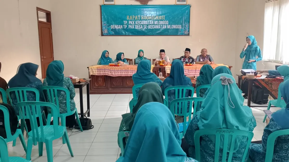 Rakor koordinasi TP.PKK Kec.Mlonggo Kab. Jepara