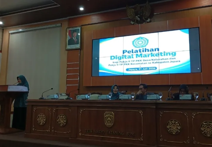 POKJA II PKK Desa Pelemkerep mengikuti Pelatihan Digital Marketing Sekabupaten Jepara