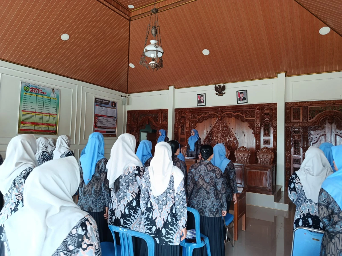 Rakor PKK Desa Kunir Bulan Juli