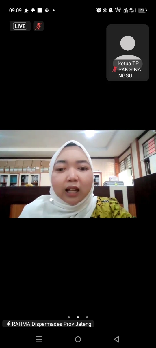 Webinar posyandu 6SPM.