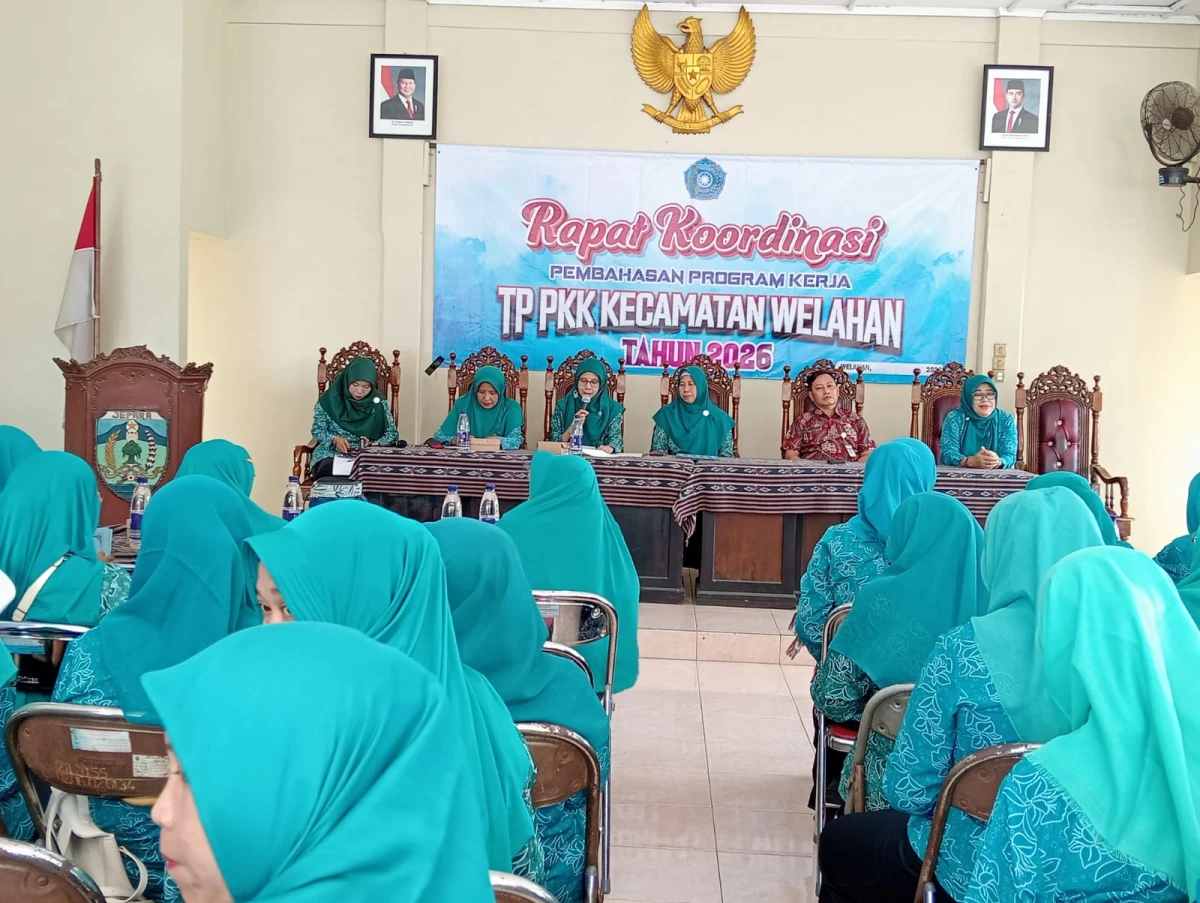 Rapat Koordinasi Pembahasan Program Kerja TP.PKK Kecamatan Welahan Tahun 2026