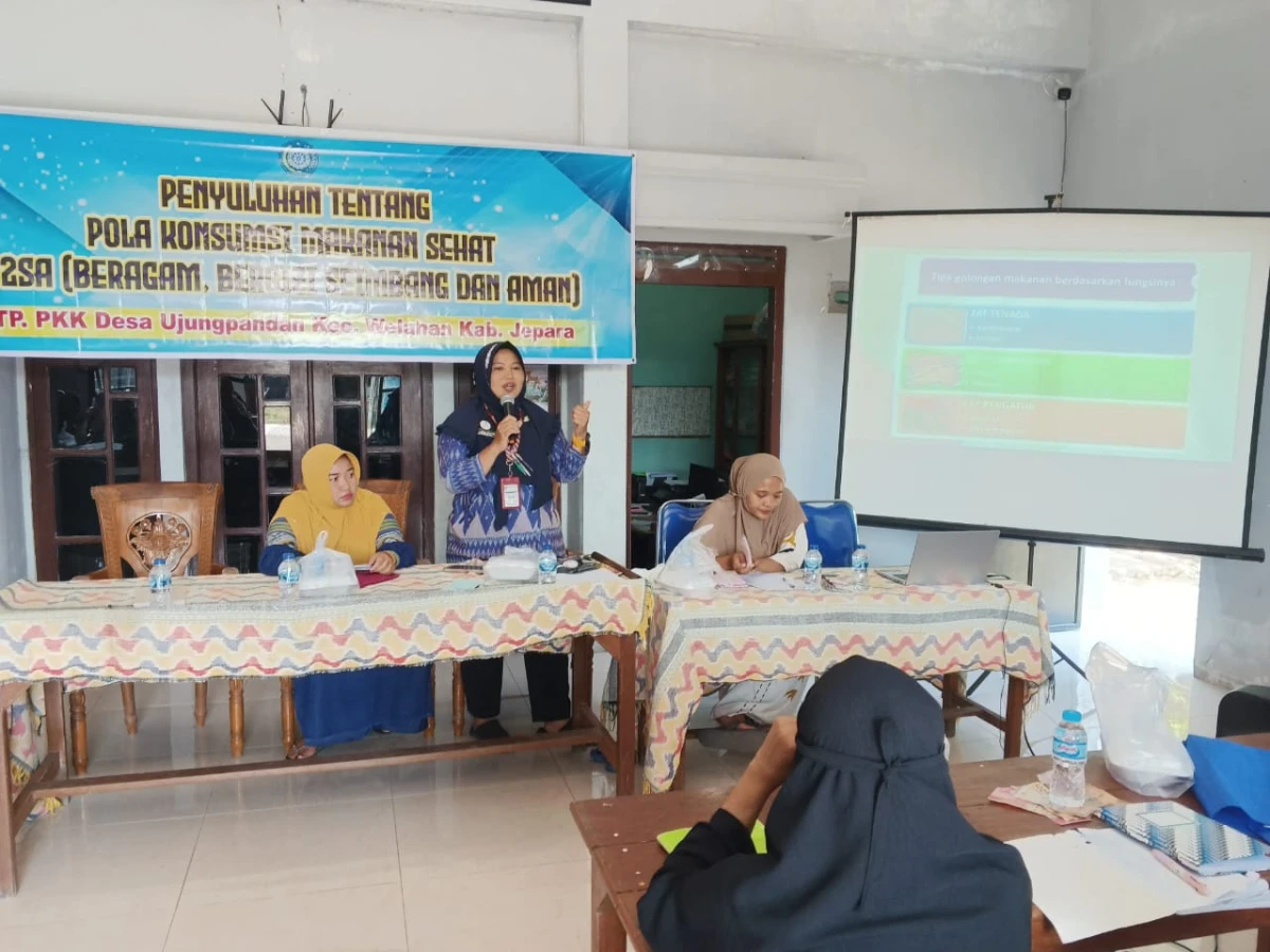 Rapat Koordinasi TP.PKK Ujungpandan Sekaligus Sosialisasi tentang B2SA (Beragam, Bergizi Seimbang dan Aman)