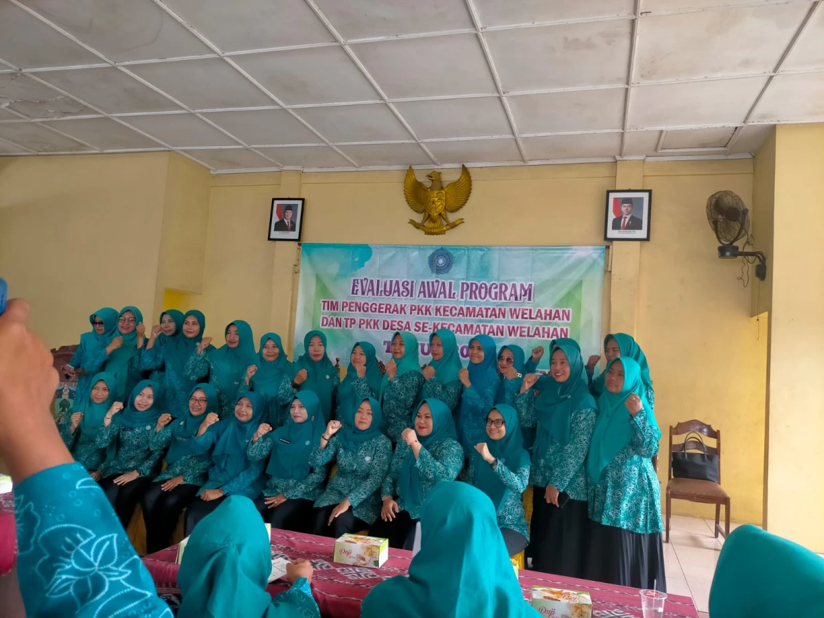 Rakor TP PKK Kecamatan dengan ketua TP PKK Desa dan organisasi Wanita seKecamatan Welahan