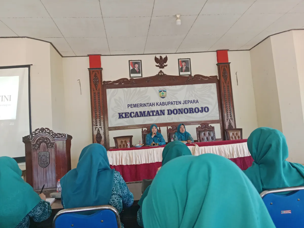 Kegiatan Rapat Koordinasi TP PKK Kecamatan Donorojo Dan desa se Kecamatan Donorojo