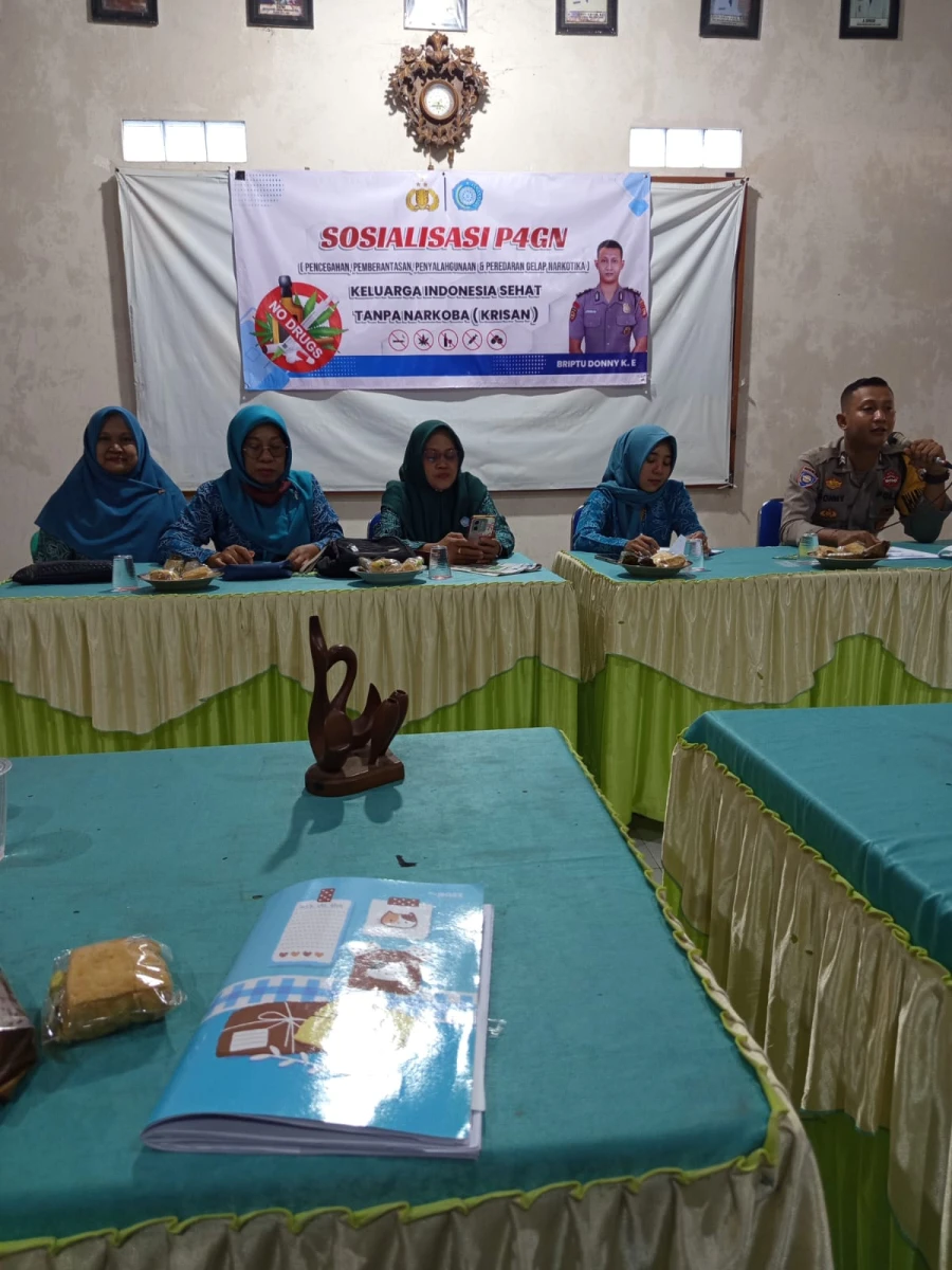 Sosialisasi P4GN TP PKK Kecamatan Mlonggo Bersinergi Wujudkan Keluarga Sehat Tanpa Narkoba