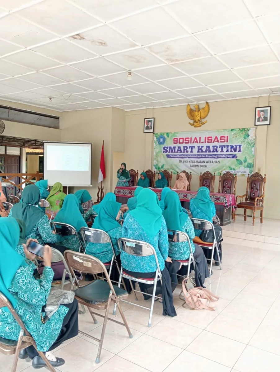 Sosialisasi SMART KARTINI yang Diikuti TP PKK Desa se-Kecamatan Welahan