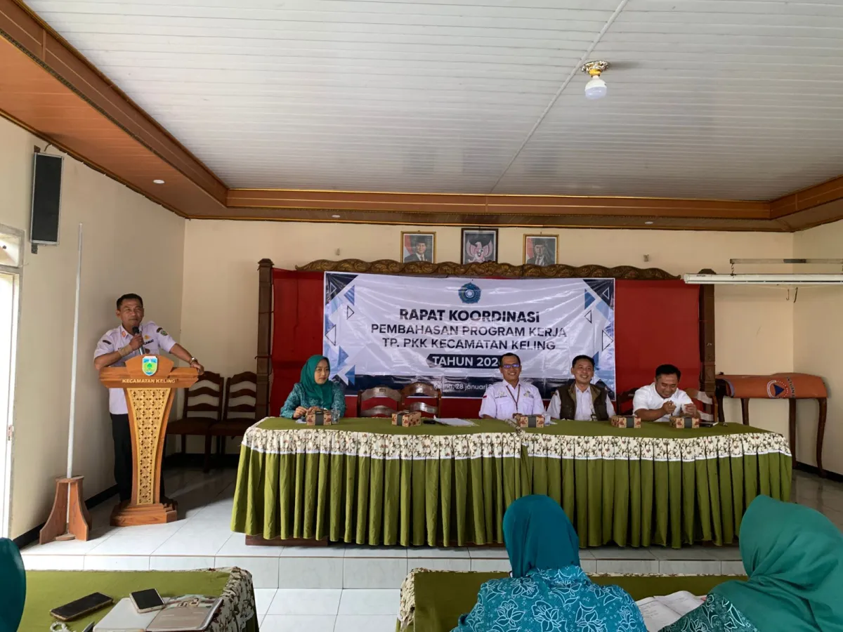Rakor Pembahasan Program Kerja TP.PKK Kecamatan Keling Tahun 2026