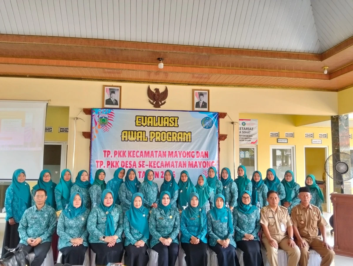 Evaluasi awal  program kerja  PKK SE kecamatan mayong