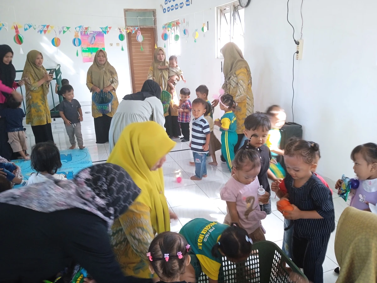 Pelaporan kegiatan pos PAUD desa rau 