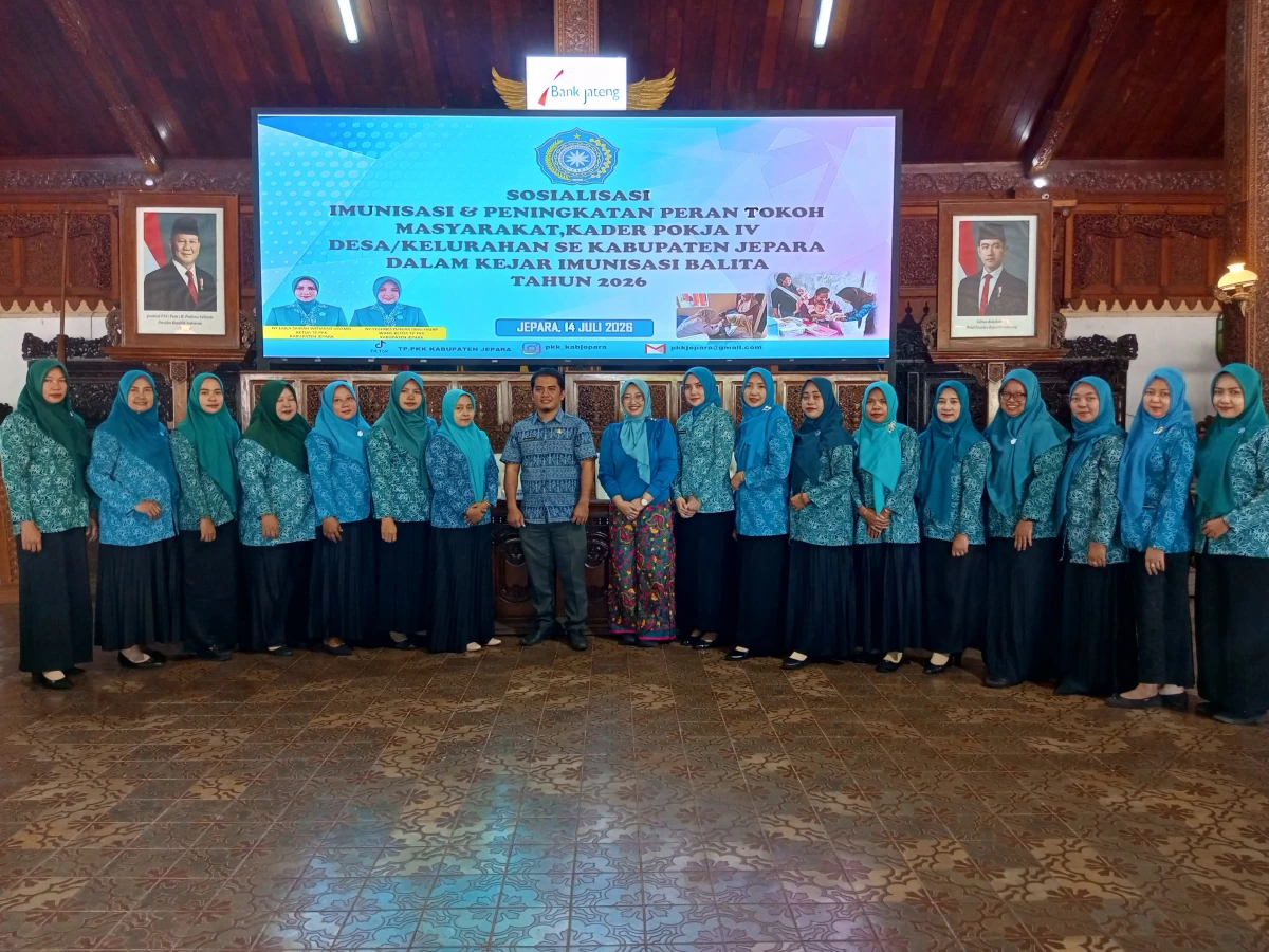 Peningkatan Peran Kader Pokja IV dan TOMA dalam Kejar Imunisasi Balita bagi Tokoh Masyarakat, Kader Pokja IV TP.PKK Desa/Kelurahan se-Kabupaten Jepara.