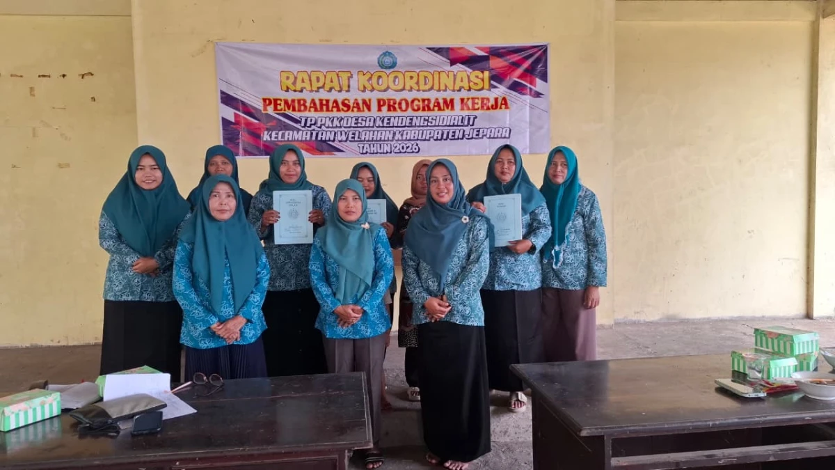 Rapat Koordinasi Pembahasan Program Kerja TP PKK Desa Kendengsidialit Tahun 2026