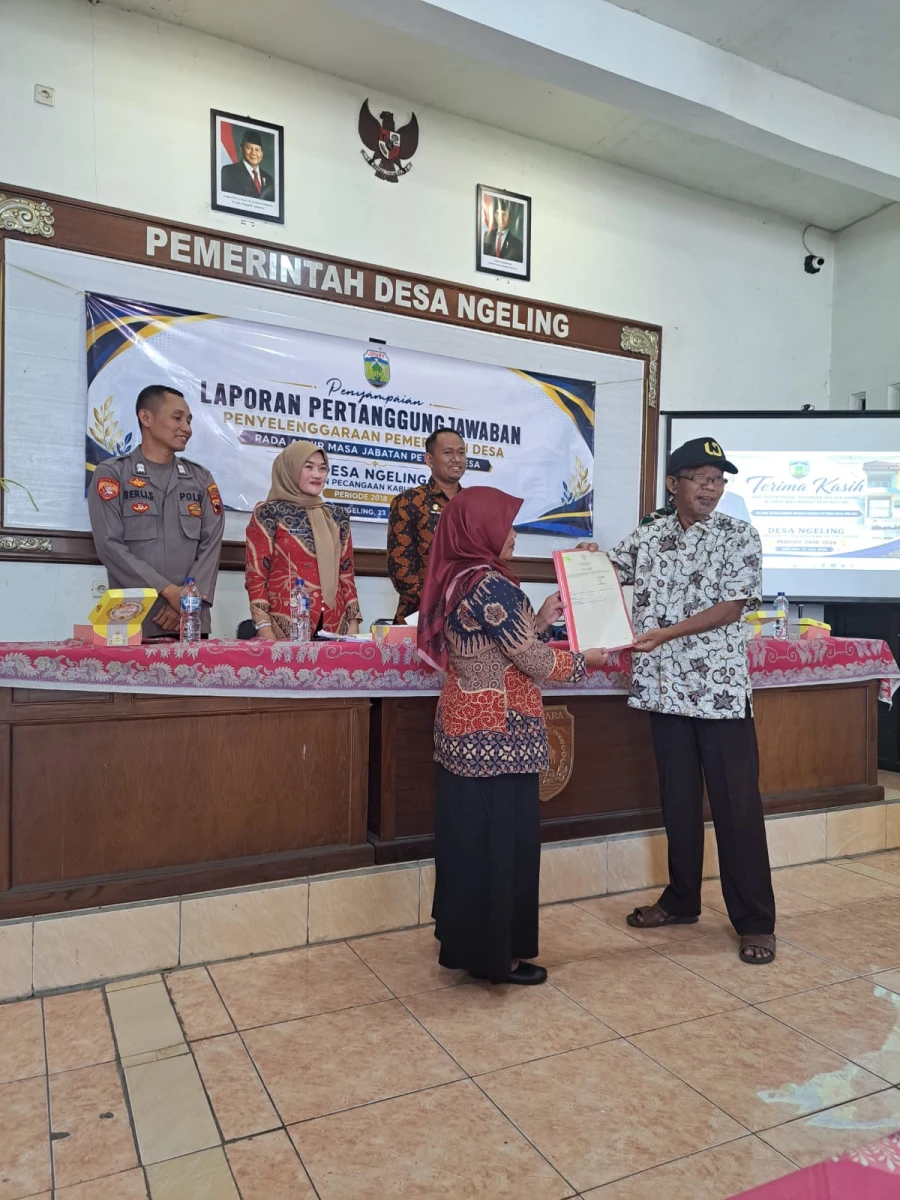 LAPORAN PERTANGGUNGJAWABAN PADA AKHIR MASA JABATAN PETINGGI DESA NGELING