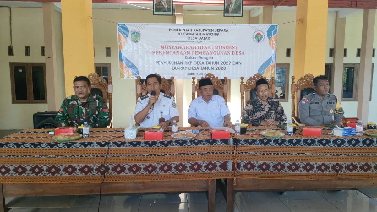 Musdes Desa Datar Susun RKPDes 2027, Perkuat Komitmen Pembangunan Berbasis Kebutuhan Masyarakat