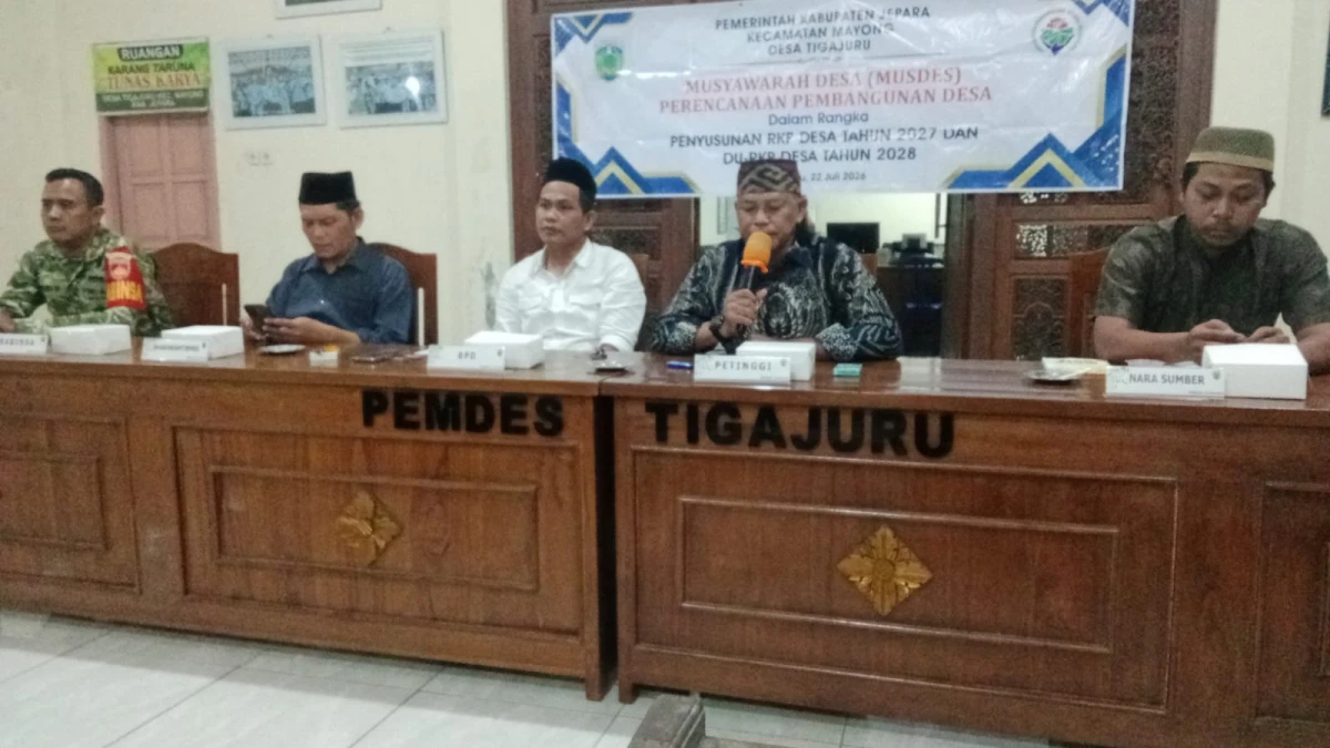 TP PKK Kecamatan Mayong Bersinergi Susun Program Prioritas Desa Tigajuru Tahun 2027