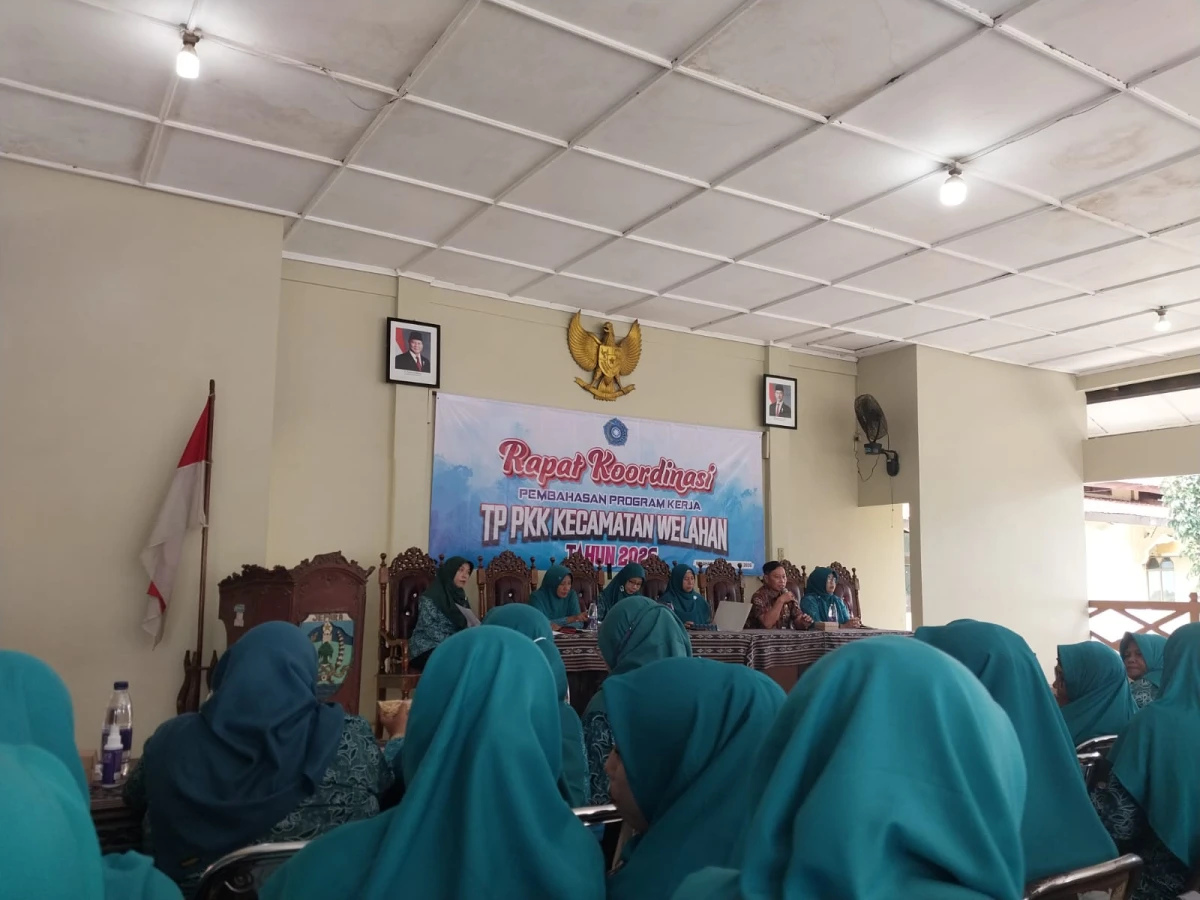 Rapat Koordinasi Pembahasan Program Kerja TP PKK Kecamatan Welahan Tahun 2026