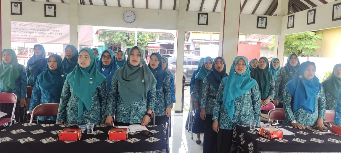 Rapat koordinasi TP PKK Kec dengan TP PKK Desa se- Kec Kedung