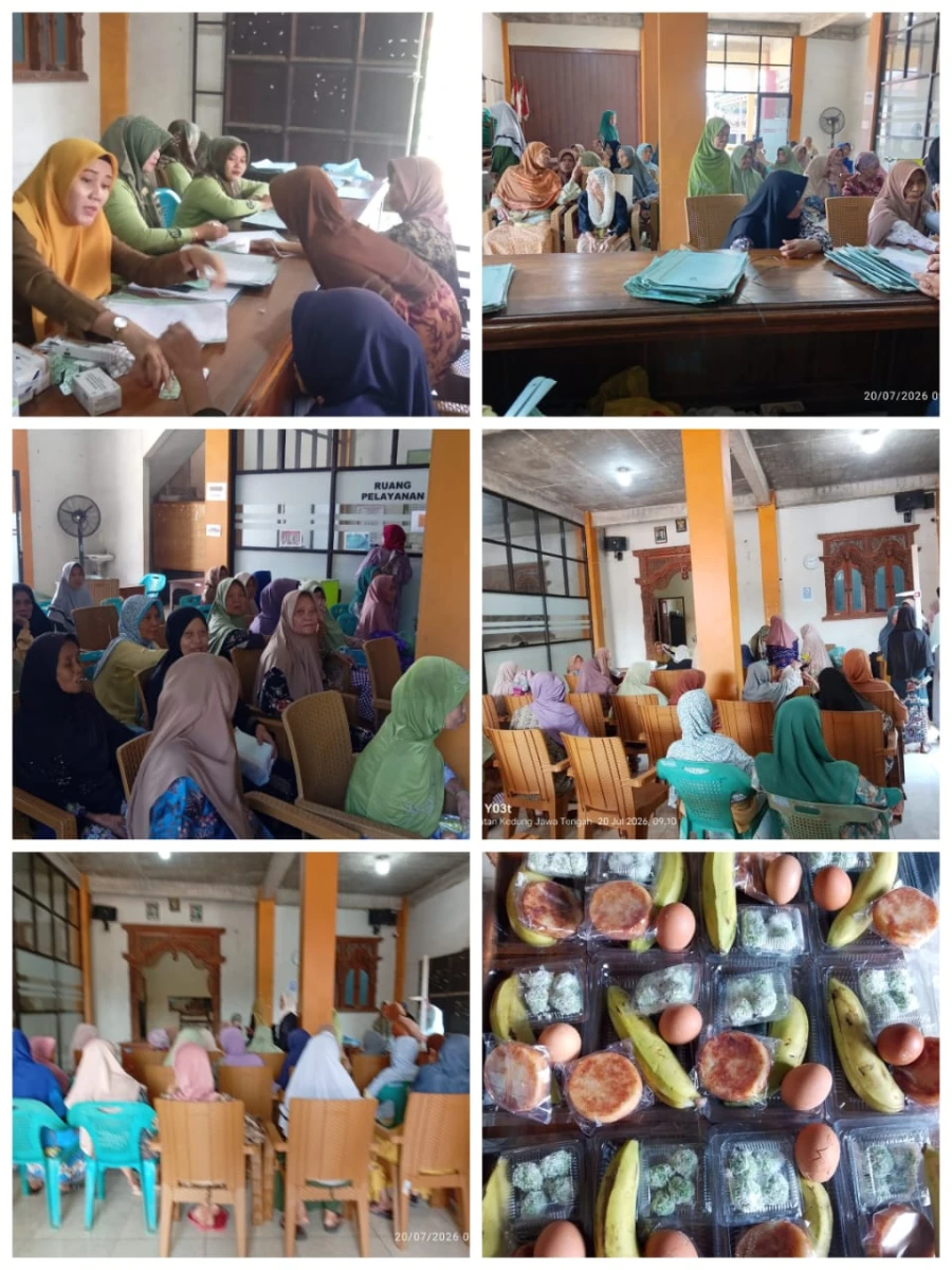 Rutinitas posyandu lansia desa Bugel 