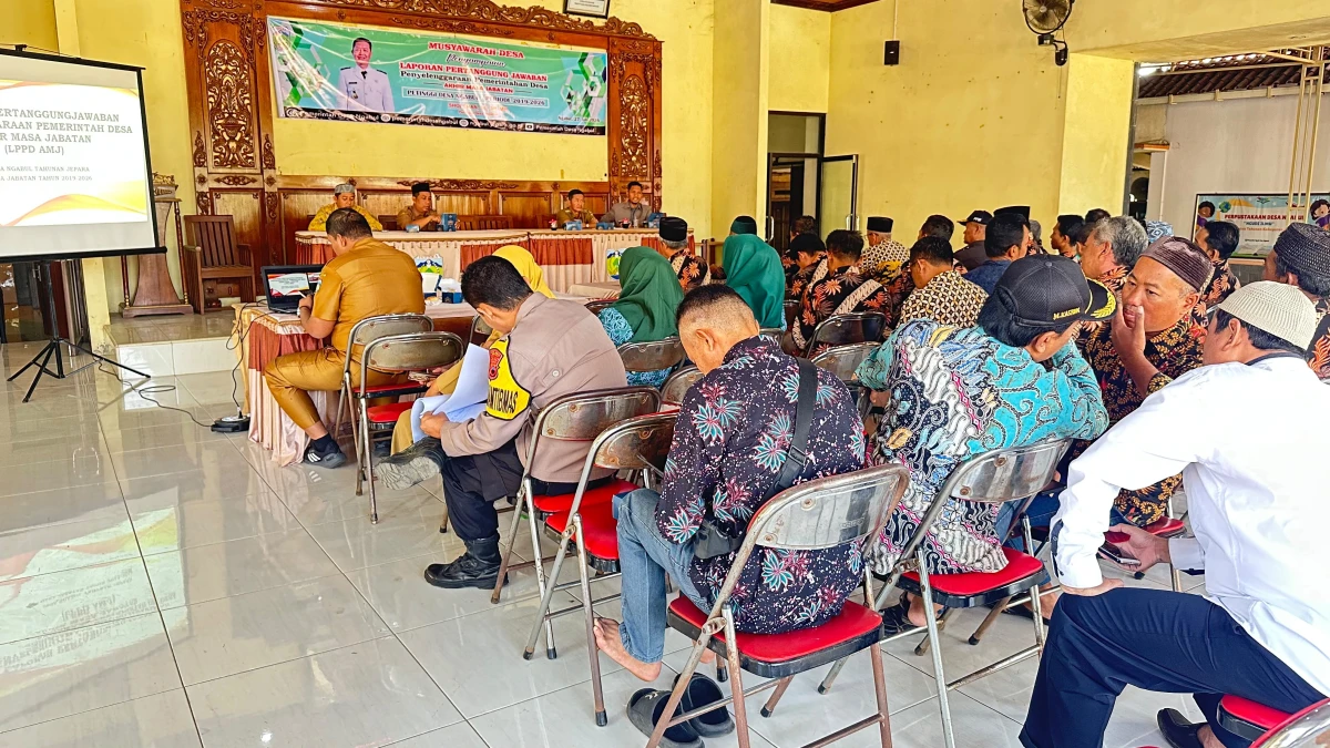 MUSDES LAPORAN PERTANGGUNGJAWABAN  PENYELENGGARAAN PEMDES AKHIR MASA JABATAN PETINGGI DESA NGABUL PERIODE 2019-2026