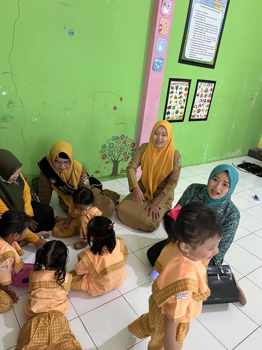 Kunjungan Bunda Paud Kecamatan Tahunan ke Paud Mata Hati Tegalsambi
