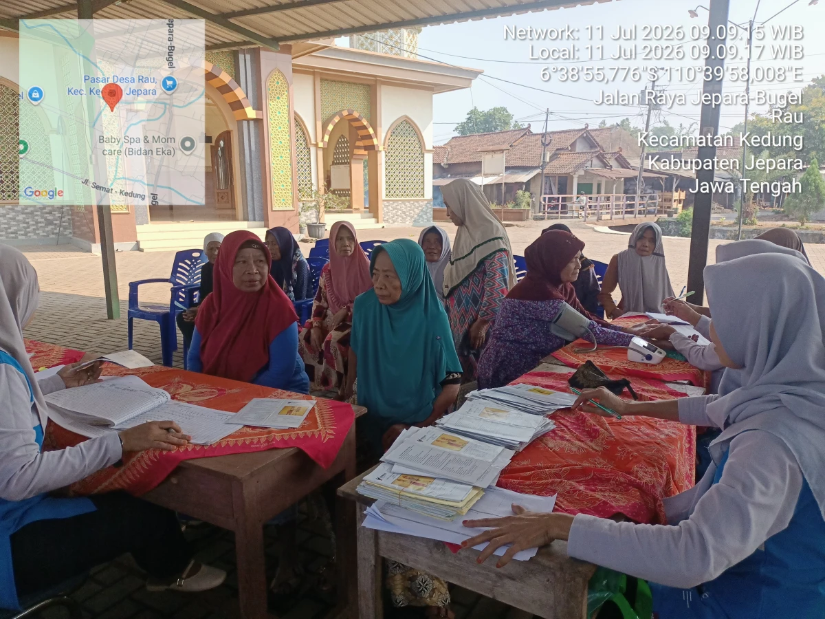 Kegiatan posyandu lansia desa rau