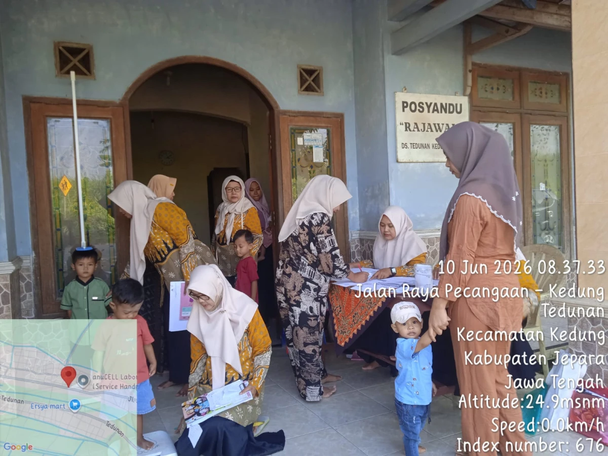 Kegiatan Posyandu Rajawali Desa Tedunan