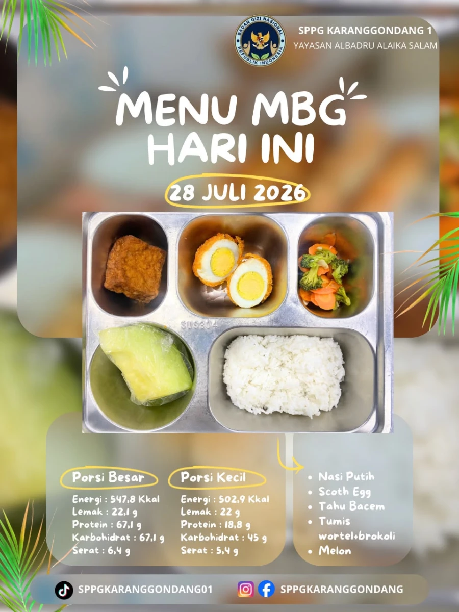 Bunda PAUD Desa Karanggondang Pantau Pemberian Makanan Bergizi (MBG) di RA Darul Huda 1