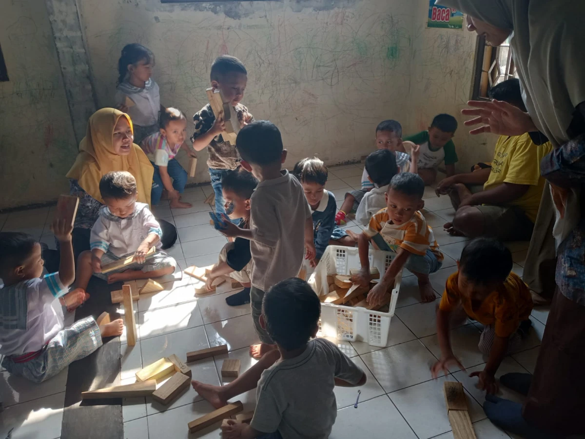 Pembelajaran pos PAUD bina siwi ds. Geneng