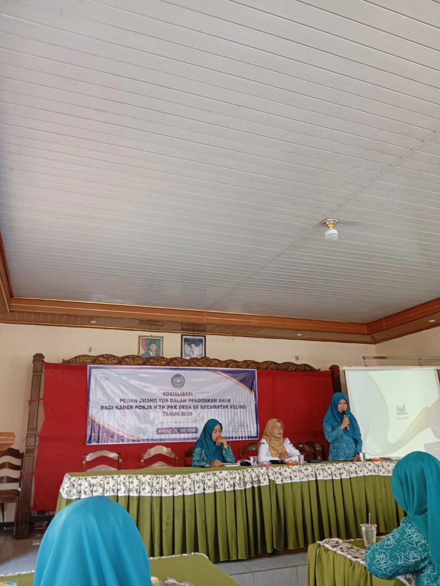 Sosialisasi Peran Orang Tua dalam Pendidikan Anak dan Pelatihan Aplikasi Pijar PAUD untuk Kader Pokja II TP PKK Desa se-Kecamatan Keling Tahun 2026