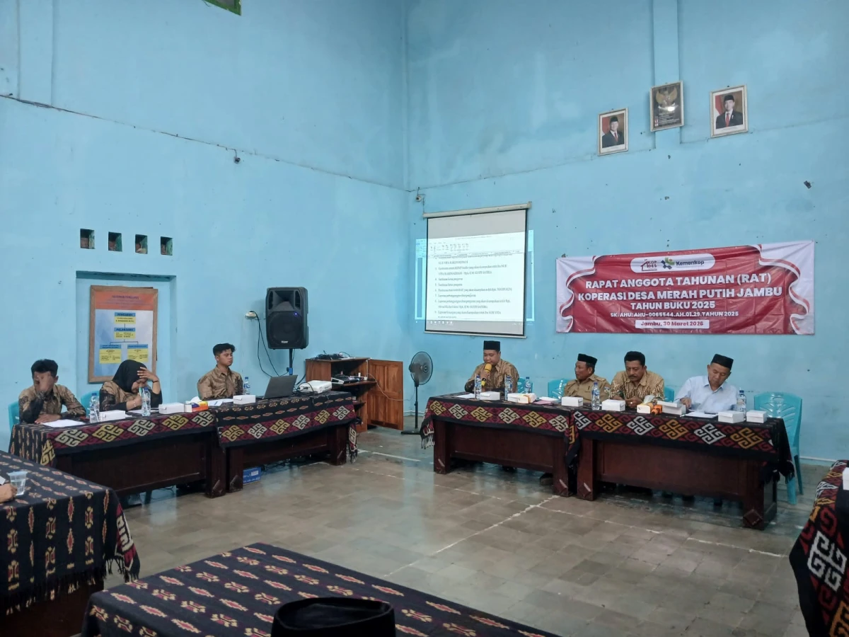 RAPAT ANGGOTA TAHUNAN KOPDES MERAH PUTIH DESA JAMBU