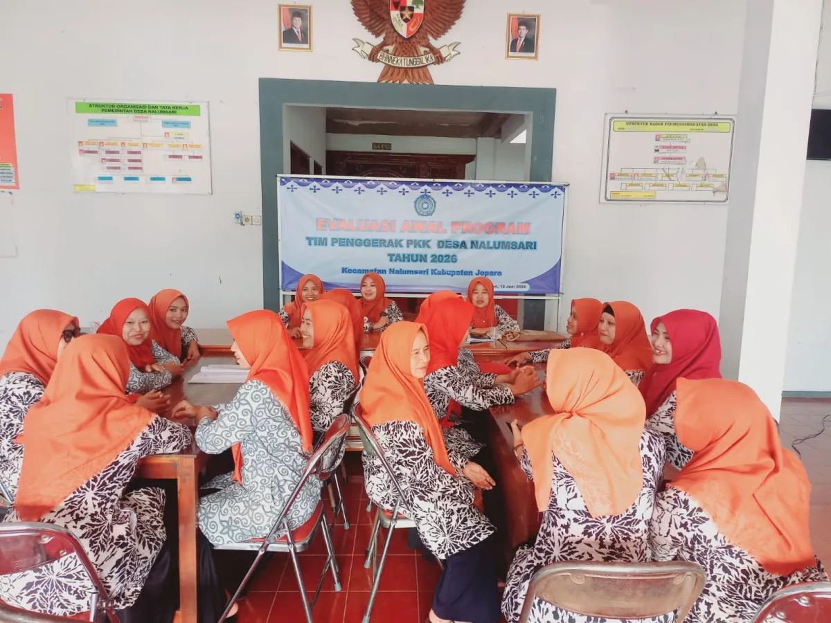 Evaluasi awal progam Th. 2026 TP PKK Desa Nalumsari bulan juni
