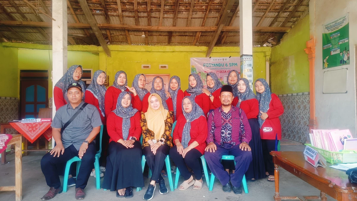 Posyandu di pos melati 6 desa Kecapi 