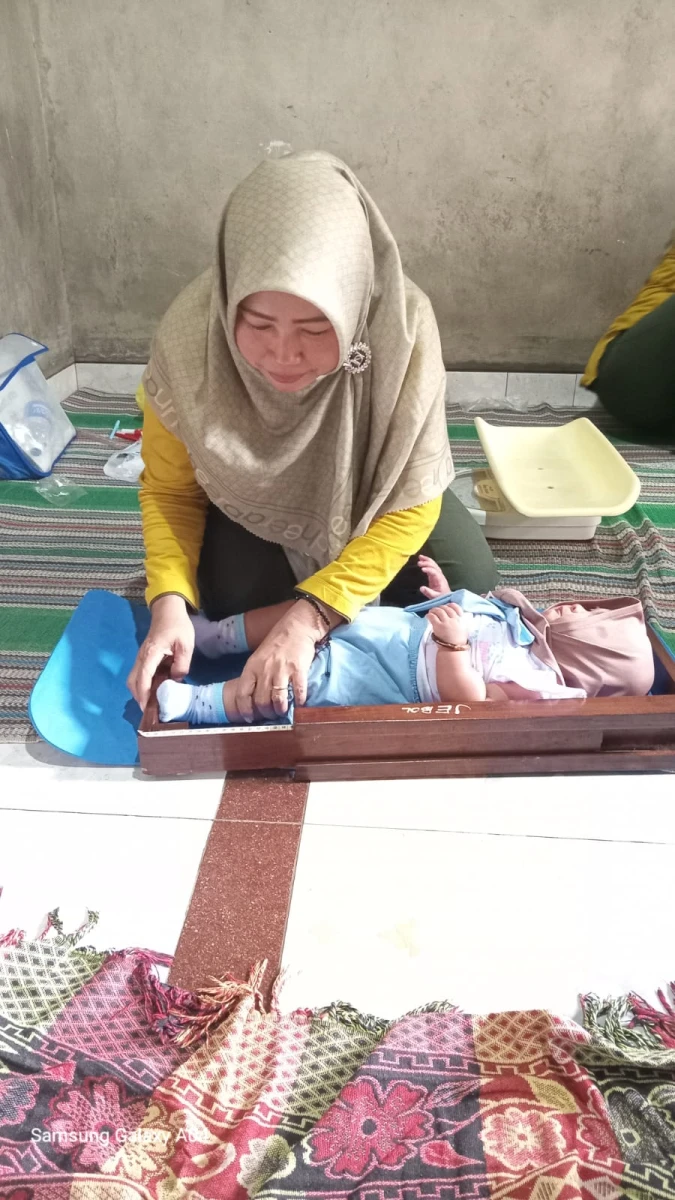 Pelaksanaan Posyandu Anggrek di Desa Jebol 